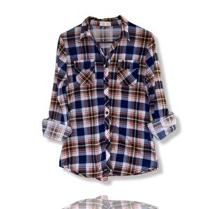 🔴 OVER 50% OFF!!! Urban Girl Long Sleeve Button Down Plaid Shirt